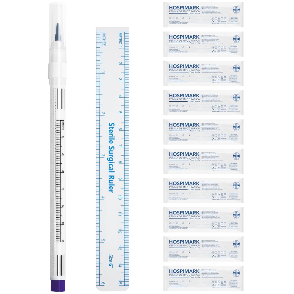 Crayon à peau stérile standard avec règle